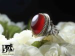 انگشتر عقیق البالویی دور چنگ عقربی  کد A-253 - تصویر 4