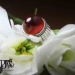 انگشتر عقیق سرخ یمنی کهنه پایه فدیوم مدل خیاری اثر استاد مهرداد غلامرضا کد A-272 - تصویر 5
