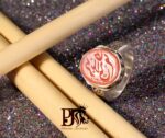 انگشتر عقیق خطی کهنه متن جانم کربلایی پایه نقره دست ساز کد EGR-99 - تصویر 2