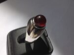 انگشتر عقیق سرخ یمنی پایه اثر استاد حاج حسین جدی به وزن 16.5 گرم  کد A-550 - تصویر 2