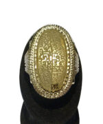 عقيق زرد يمني خطي كهنه با ذكر زيبا کد EGR-294 - تصویر 3