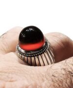 انگشتر عقیق سرخ یمنی کهنه کلاهدار