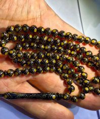 tasbih2-3 تسبيح يسر حجاز طلاكوب اثر خاص از استاد محمد کاردی کد tasbih-6 - تصویر 1