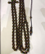 تسبيح يسر حجاز كهنه طلا كوب مزين به زمردهاي كلمبيايي  اثر استاد محمد کاردی ( تبريز) کد tasbih-6 - تصویر 3