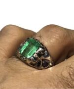 زمرد پاك و بينقص كلمبيايي با پايه فديوم کد PJ-97