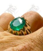 انگشتر زمرد زامبیا به وزن ۶ قیراط کد PJ-104 - تصویر 3