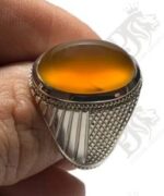 انگشتر عقیق جز زرد  کد A-1134