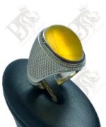 انگشتر عقیق زرد  کد A-1140