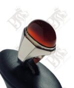 انگشتر عقیق سرخ یمنی کد A-1172 - تصویر 4