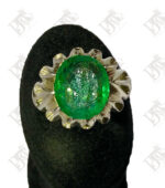 انگشتر زمرد 6 قیراطی گرید AA کد PJ-102 - تصویر 3