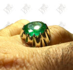 انگشتر زمرد 6 قیراطی گرید AA کد PJ-102 - تصویر 4