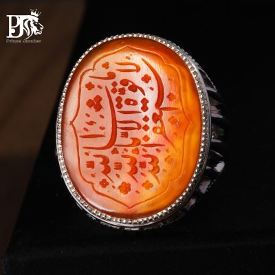 عقیق-یمنی-خطی-کهنهشاهکاری-بدون-تکرار-از-عهد-صفویه-ذکر-ماشاالله-صغیر
