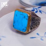 انگشتر-فیروزه-عجمی-نیشابوری-کاملا-طبیعی